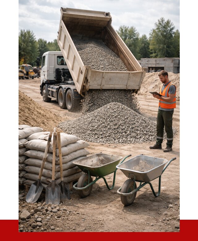 Доставка нерудных материалов в Артёме от 1244 руб. | ПРОНЕРУДАрт