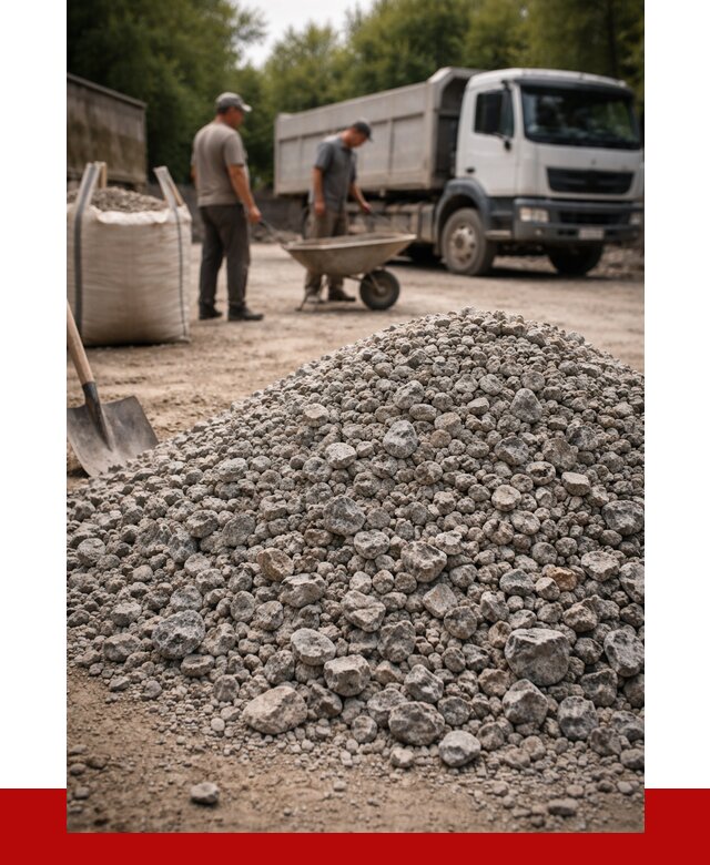 Гранитный щебень фракция 20-40 в Артёме от 3317 руб. ПРОНЕРУДАрт