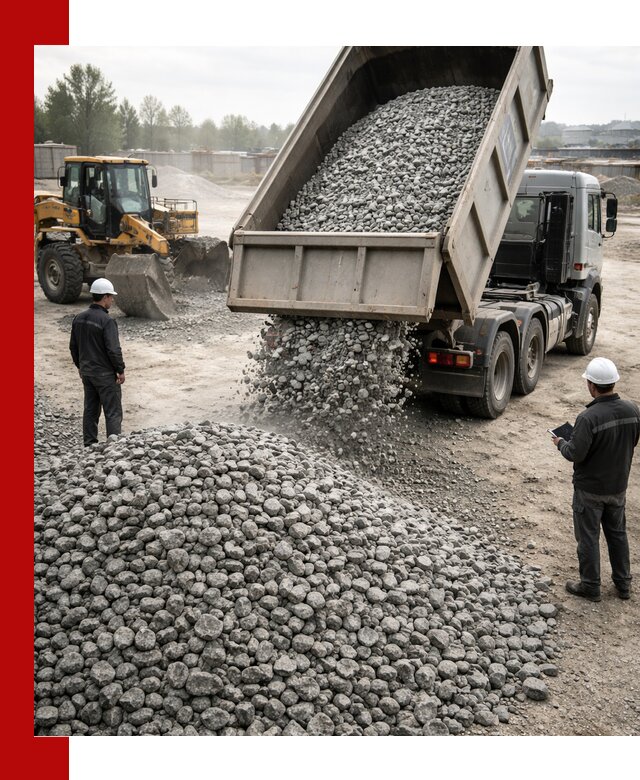 Доставка гранитного щебня фракции 20-40 в Артёме