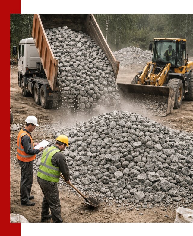 Гранитный щебень фракция 70-150 доставка в Артёме