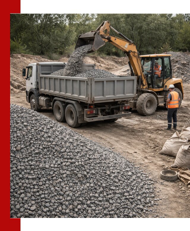 Доставка гравийного щебня в Артёме оптом и в розницу