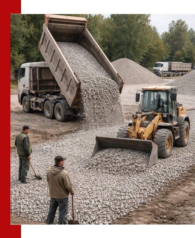 Купить гравийный щебень фракция 20-40 в Артёме с доставкой