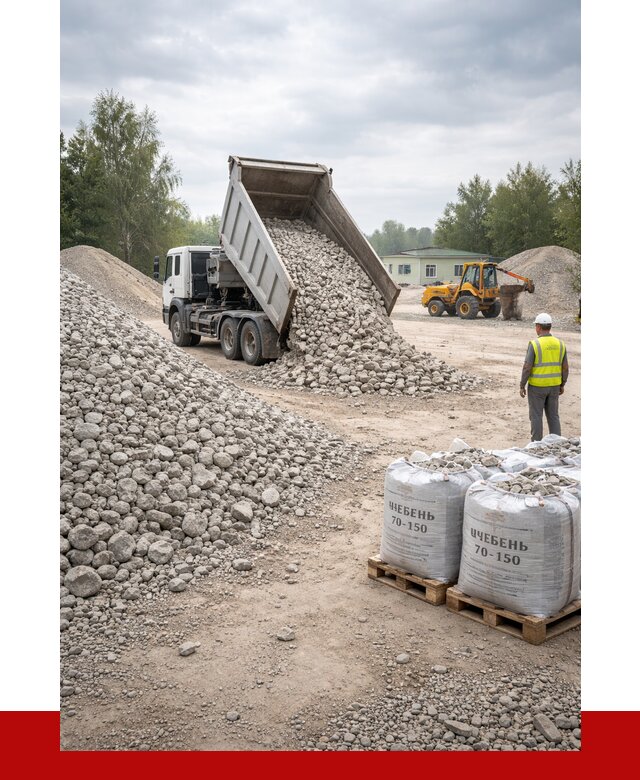 Известняковый щебень фракция 70-150 в Артёме от 1296 р. | ПРОНЕРУДАрт