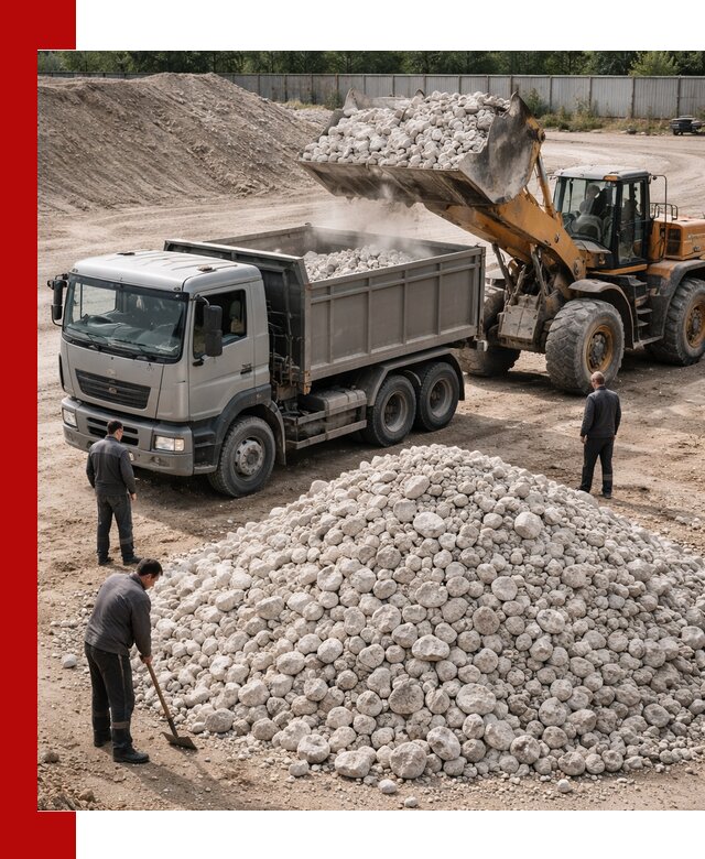 Известняковый щебень фракция 70–150 с доставкой в Артёме