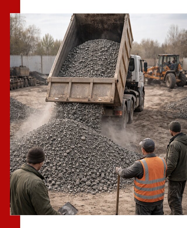 Доставка шлакового щебня в удобные сроки по выгодной цене в Артёме