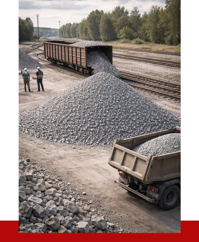 Железнодорожный щебень 20-60 в Артёме от 1762 р. | ПРОНЕРУДАрт