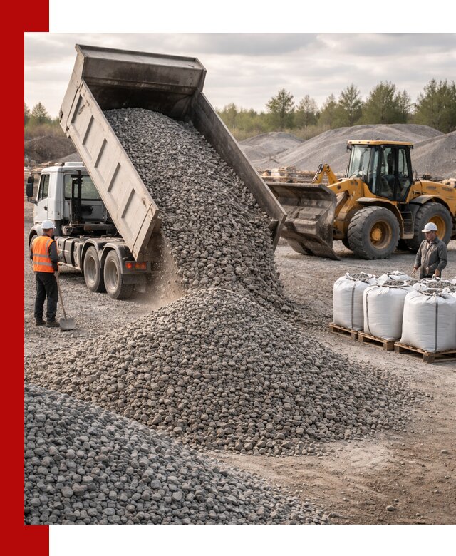 Бетонный щебень фракция 5–20 с доставкой в Артёме