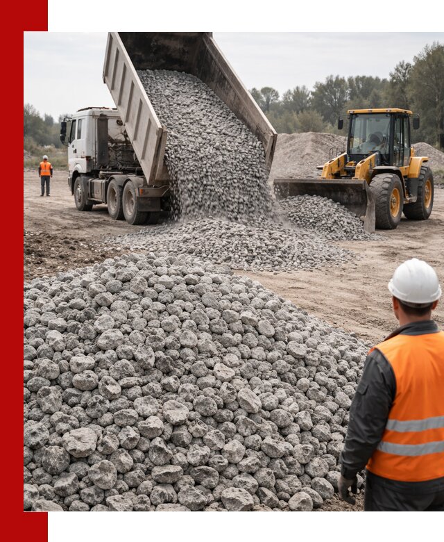 Доставка бетонного щебня фракции 20-40 в Артёме