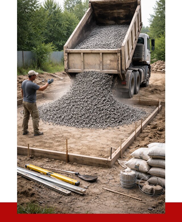 Купить щебень для фундамента в Артёме от 4665 р. | ПРОНЕРУДАрт