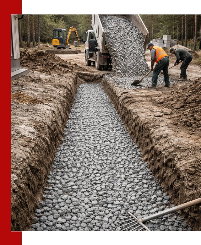 Щебень для дренажа с доставкой в Артёме высокого качества