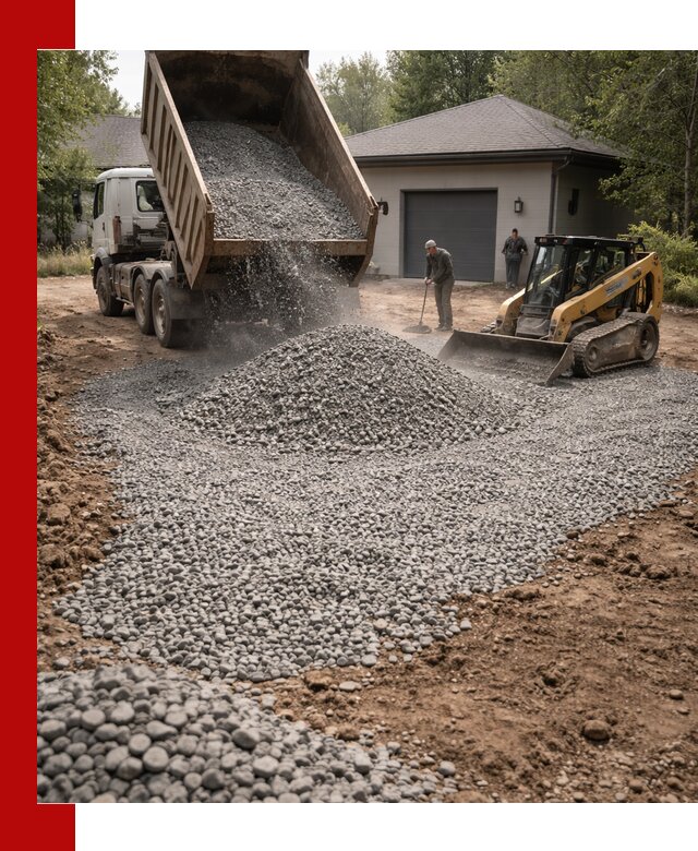 Щебень для парковки в Артёме: доставка и укладка качественного материала