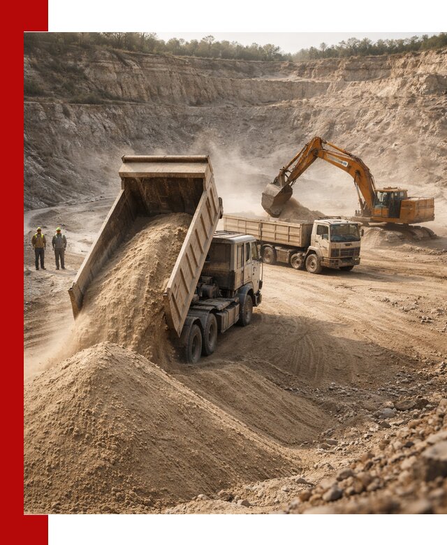 Карьерный песок навалом с доставкой в Артёме