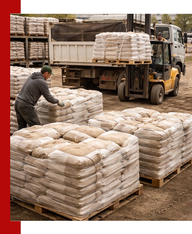 Карьерный песок в мешках с доставкой в Артёме