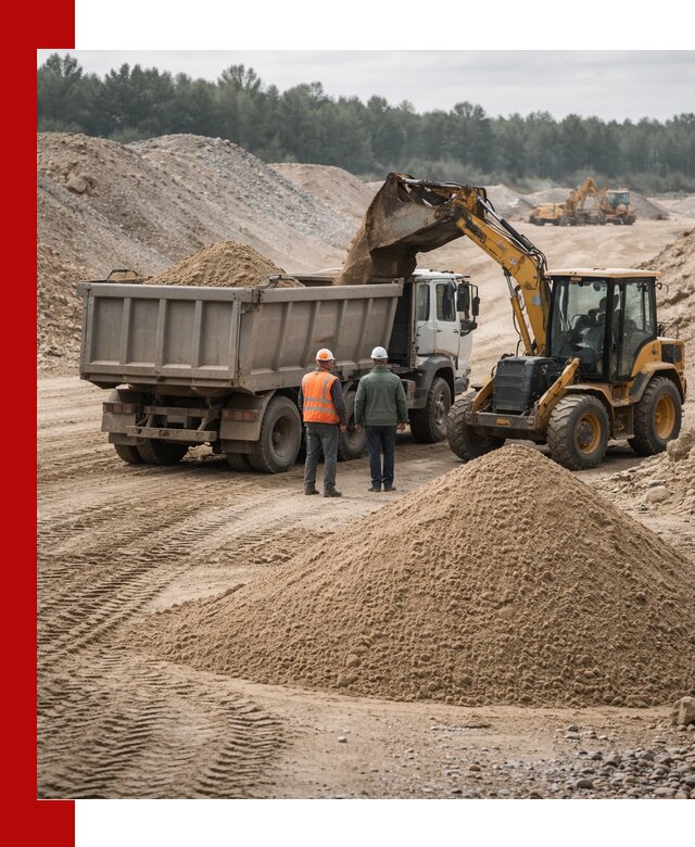 Карьерный среднезернистый песок с доставкой в Артёме