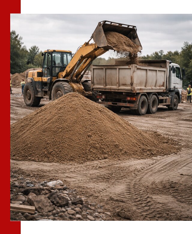 Доставка речного песка навалом в Артёме быстро и выгодно