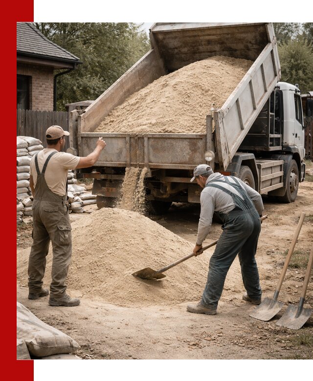 Песок для штукатурки с доставкой в Артёме качественный и чистый
