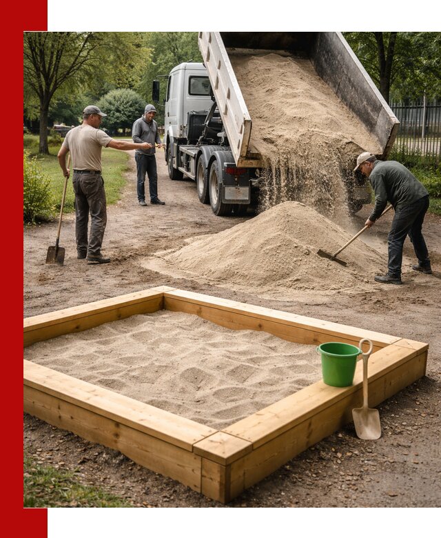 Песок для песочницы с доставкой в Артёме недорого и чистый