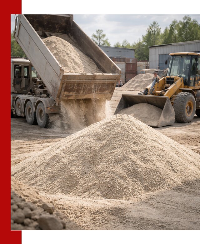 Кварцевый песок с доставкой в Артёме для строительных работ