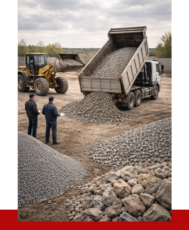 Гравий и камень с доставкой в Артёме от 4354 р. - ПРОНЕРУДАрт