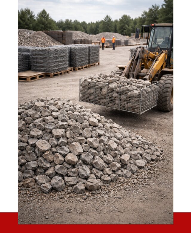 Камень для габионов фракция 70-150 в Артёме от 4354 р. | ПРОНЕРУДАрт