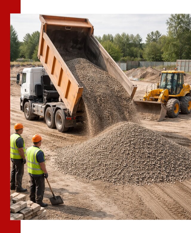 Доставка щебёночно-песчаной смеси ЩПС С7 в Артёме