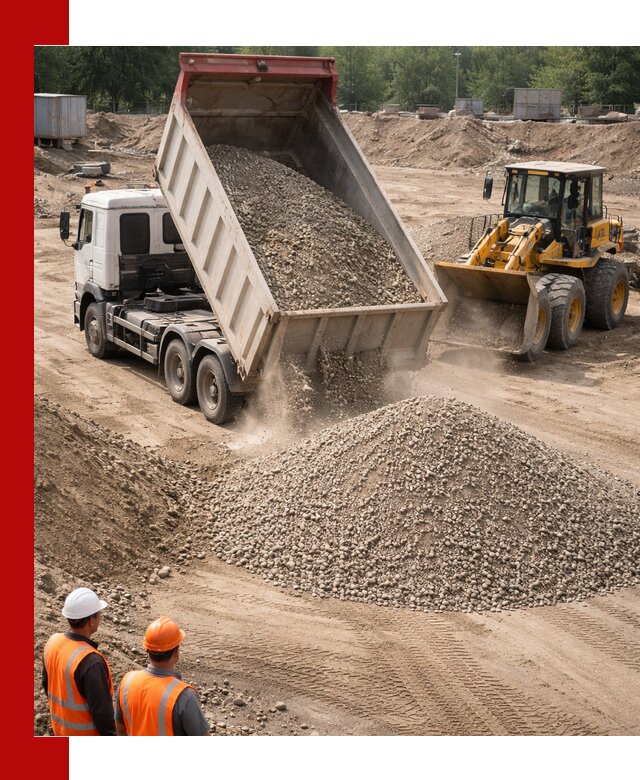 Щебень с песком (ЩГПС С2) с доставкой в Артёме