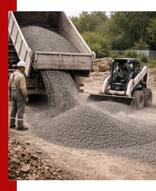 Доставка гравийного отсева 0-5 в Артёме оптом и в розницу