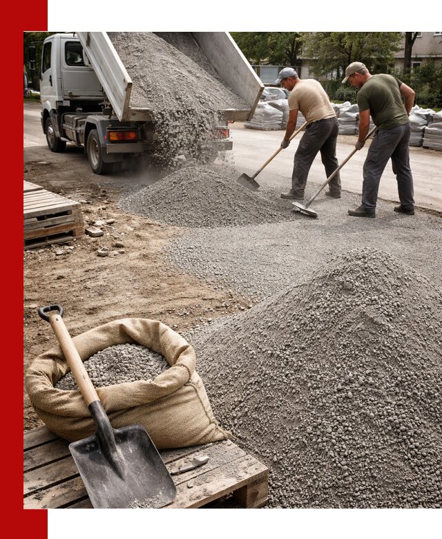 Отсев для тротуарной плитки в Артёме — доставка и укладка