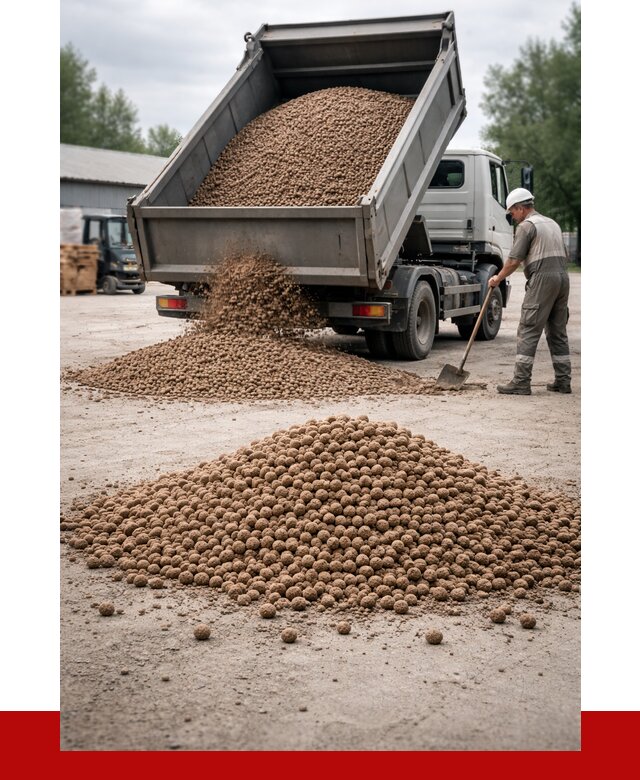 Керамзит с доставкой в Артёме от 4354 р. за м3 | ПРОНЕРУДАрт