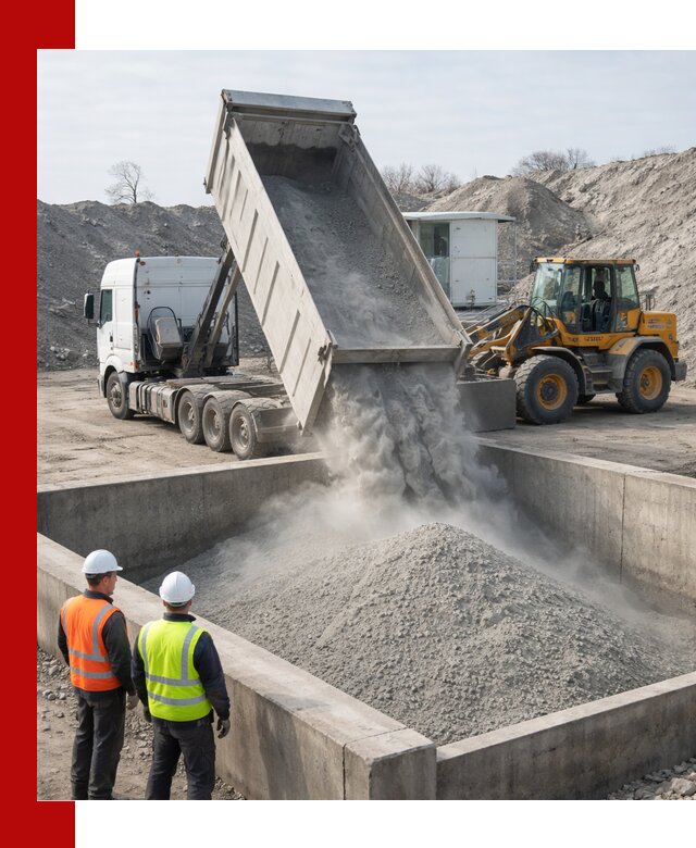 Доставка цемента навалом в Артёме крупными партиями