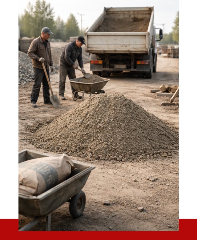 Цементно-песчаная смесь М150 в Артёме от 4872 р. | ПРОНЕРУДАрт