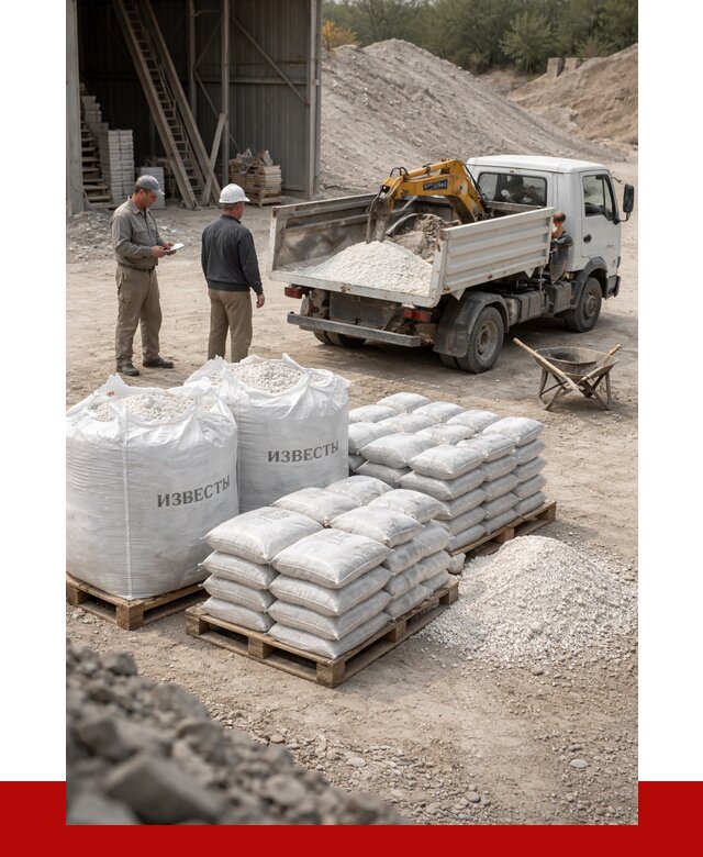 Известь строительная в Артёме с доставкой от 4354 р. | ПРОНЕРУДАрт