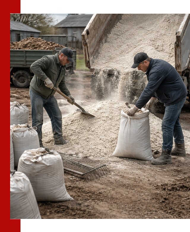 Доставка извести пушонки в Артёме оптом и мелким оптом