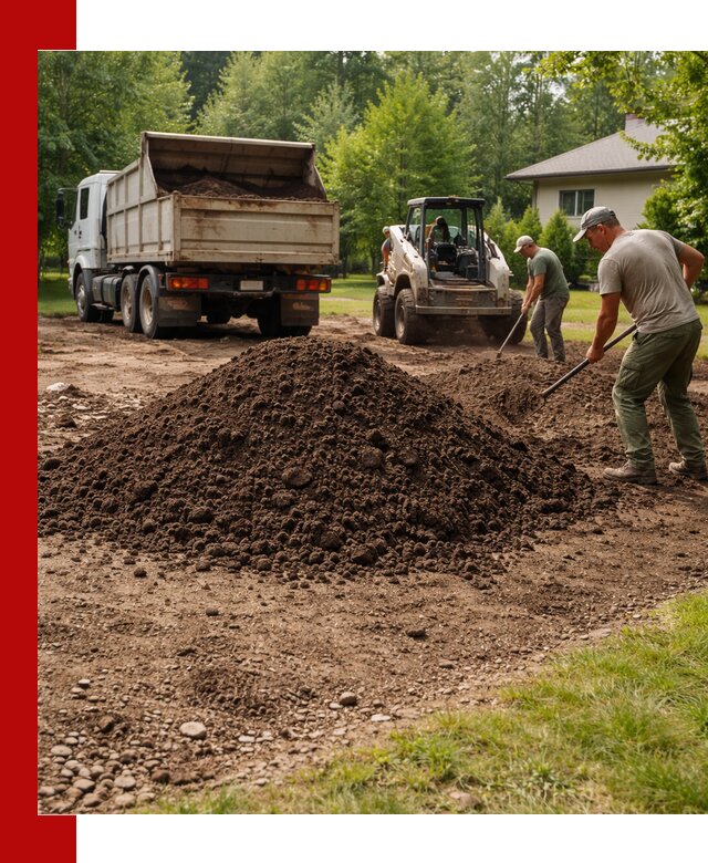 Доставка и укладка грунта для газона в Артёме