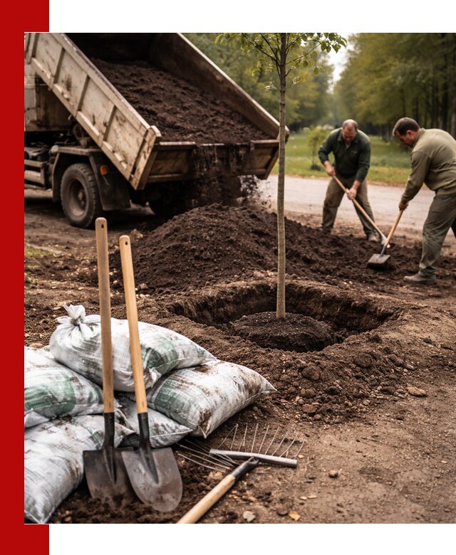 Грунт для посадки деревьев в Артёме — доставка и подготовка почвы