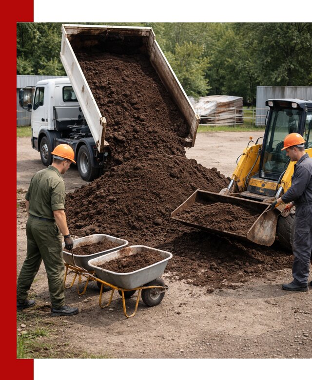 Доставка торфо-земляной смеси в Артёме для огорода и ландшафта