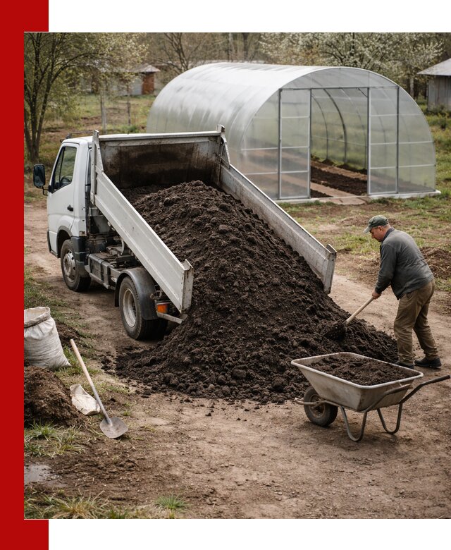 Чернозем для теплицы с доставкой в Артёме