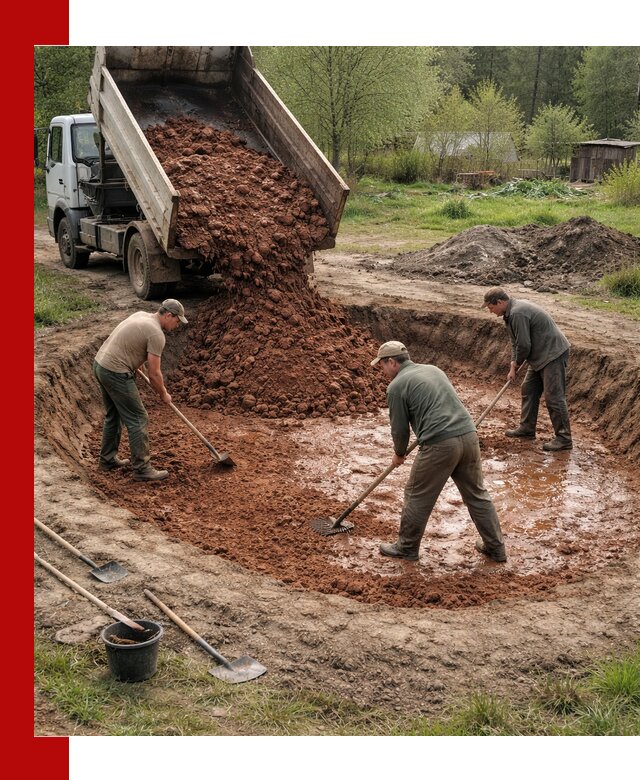 Купить качественную глину для пруда в Артёме