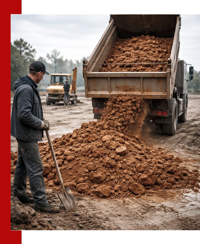Глина для засыпки в Артёме с доставкой самосвалами