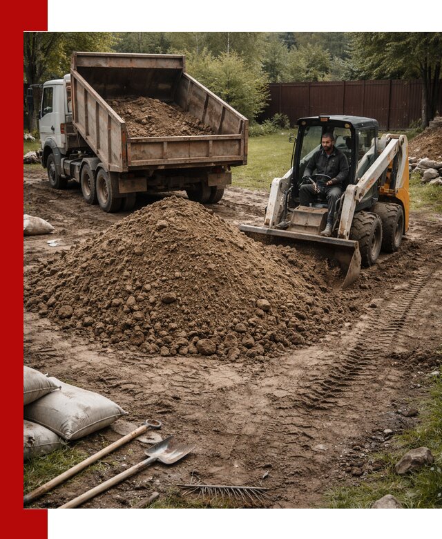 Суглинок для планировки участков в Артёме с доставкой и выгрузкой