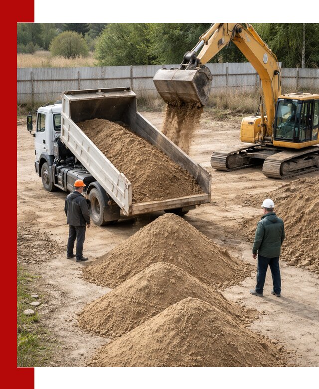 Доставка супеси вагонными и автопартиями в Артёме
