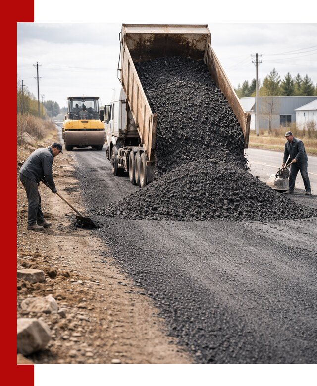 Асфальтовая крошка для дорог в Артёме — поставка и доставка