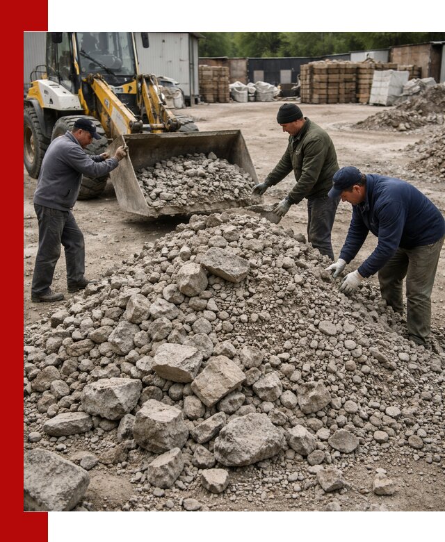 Демонтаж и вывоз бой бетона в Артёме