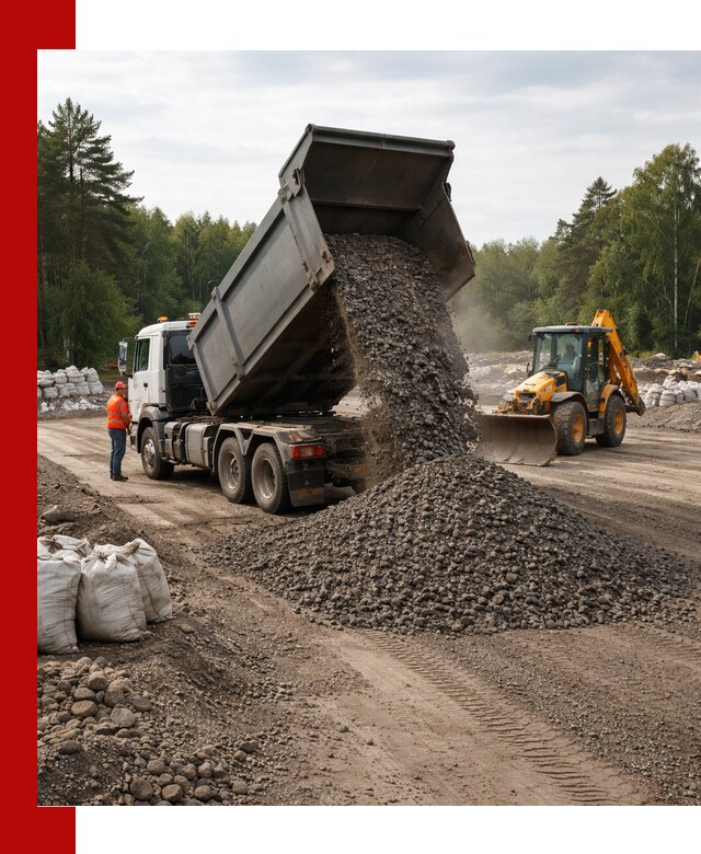 Доставка дробленого асфальта в Артёме для дорожных работ
