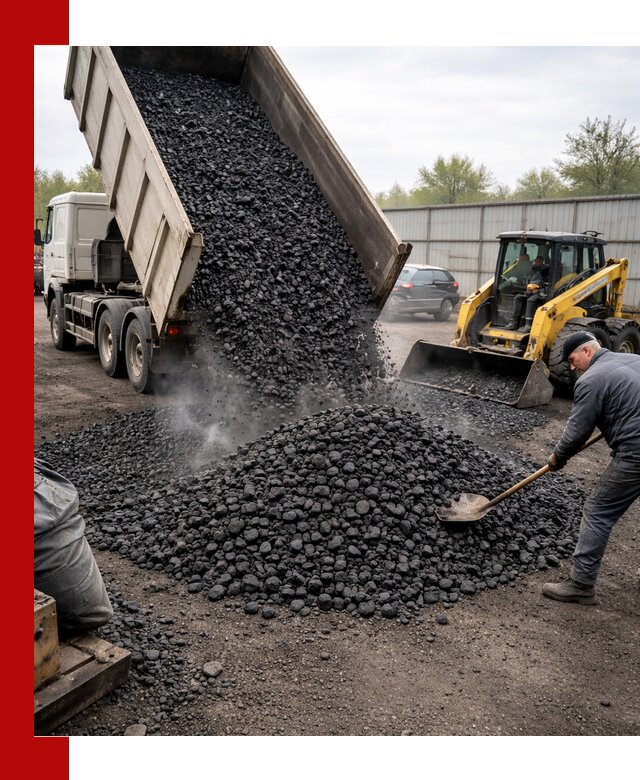 Доставка угля орех в Артёме оптом и в розницу