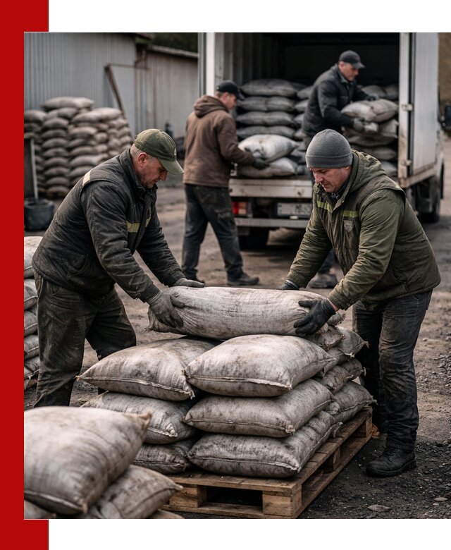 Доставка угля в мешках по выгодным ценам в Артёме