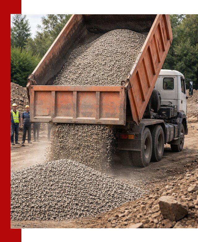 Доставка сыпучих материалов самосвалом в Артёме быстро и надежно