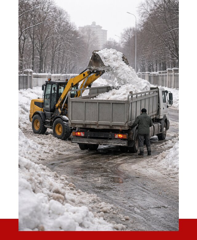 Вывоз снега с погрузкой в Артёме от 3628 р. ПРОНЕРУДАрт