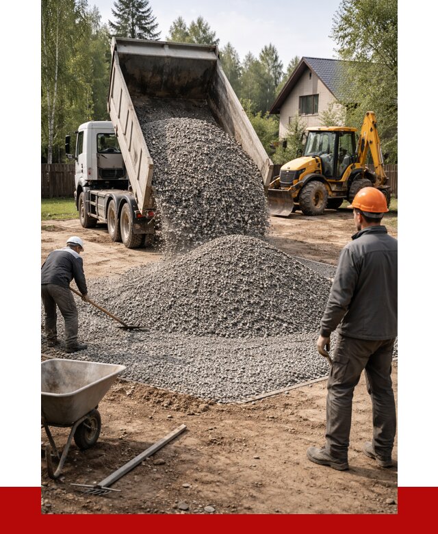 Отсыпка участка щебнем в Артёме от 6739 р. ПРОНЕРУДАрт