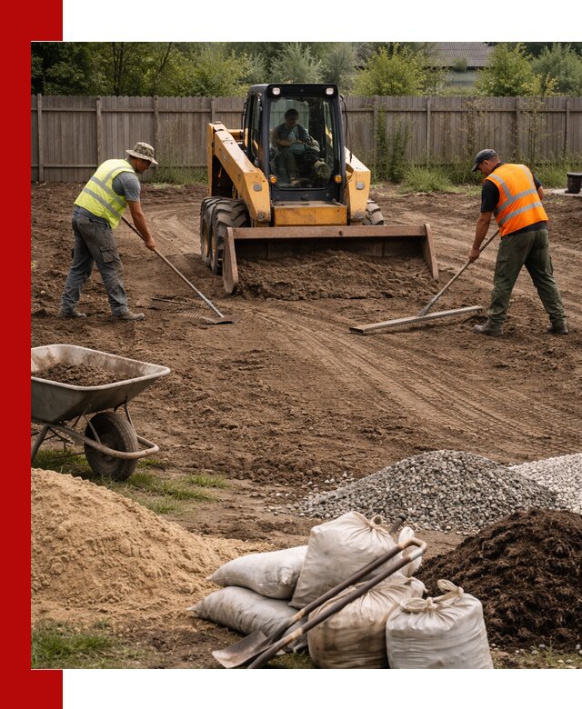 Выравнивание участка под строительство и благоустройство в Артёме